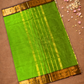 Chettinad Cottton Saree With  Neon Green
