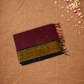 Chettinad Cottton Saree With  Maroon Red