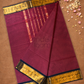 Chettinad Cottton Saree With  Maroon Red