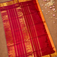 Pure Handloom Korvai Saree | Melon Orange