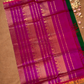 Handloom Korvai Silk Cotton Saree  |  Deep Teal