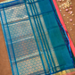 Handloom Korvai Silk Cotton Saree  |  Classic Red