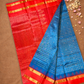 Handloom Korvai Silk Cotton Saree  |  Royal Blue