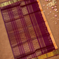Handloom Korvai Silk Cotton Saree  |  Copper Orange