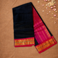Handloom Handloom Silk Cotton Saree  |  Midnight Black