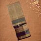 Handloom Korvai Silk Cotton Saree  |  Cream Beige