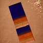 Handloom Korvai Silk Cotton Saree  |  Indigo Purple
