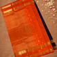 Handloom Korvai Silk Cotton Saree  |  Indigo Purple