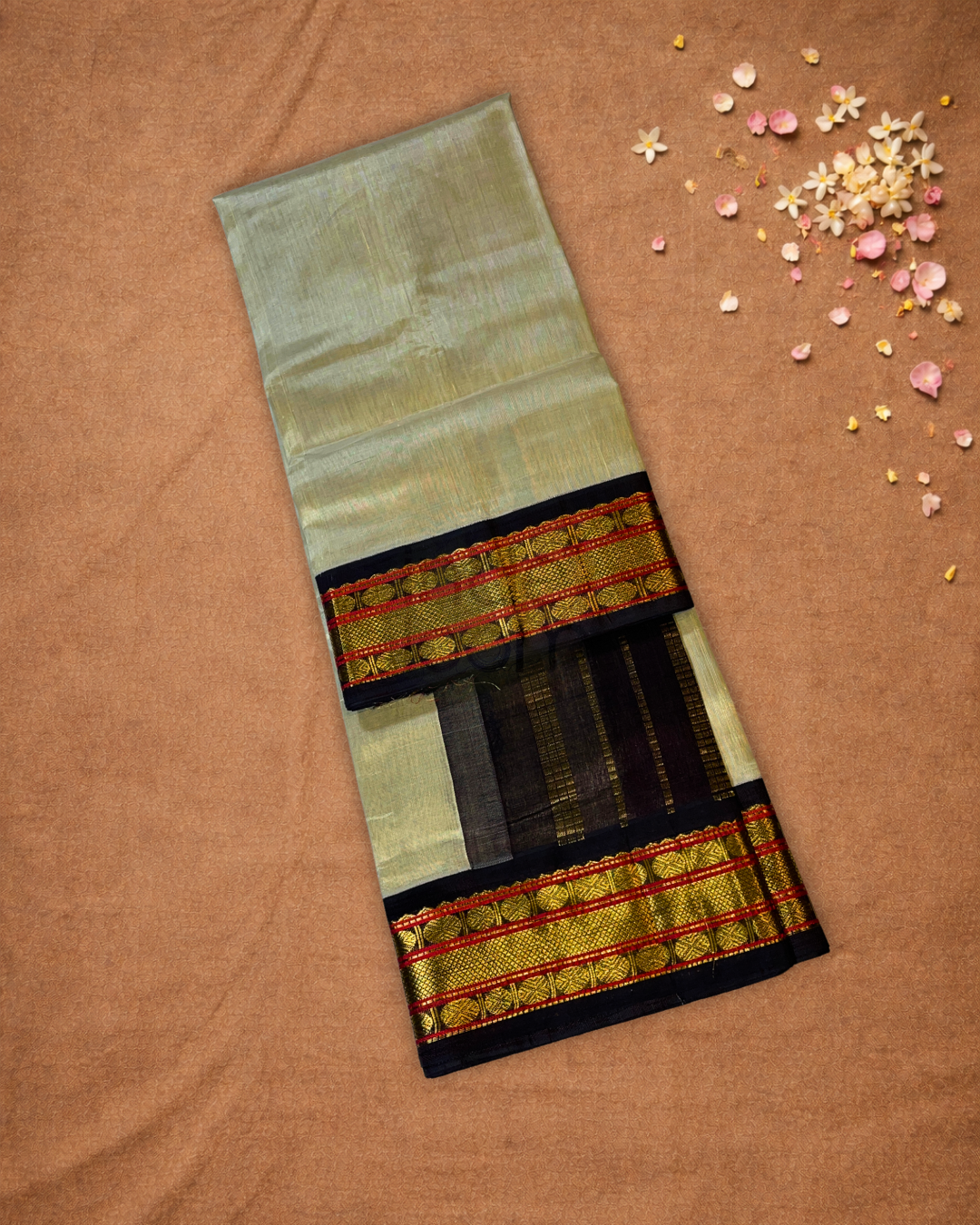 Handloom Handloom Silk Cotton Saree  |  Pistachio Green