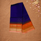 Handloom Korvai Silk Cotton Saree  |  Indigo Purple