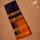 Handloom Korvai Silk Cotton Saree  |  Indigo Purple