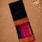 Handloom Handloom Silk Cotton Saree  |  Midnight Black