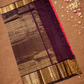 Handloom Korvai Silk Cotton Saree  |  Coral Red