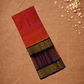 Handloom Korvai Silk Cotton Saree  |  Classic Red