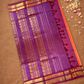 Handloom Korvai Silk Cotton Saree  |  Fire Orange