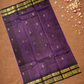 Pure Handloom Korvai Saree | Lavender Purple