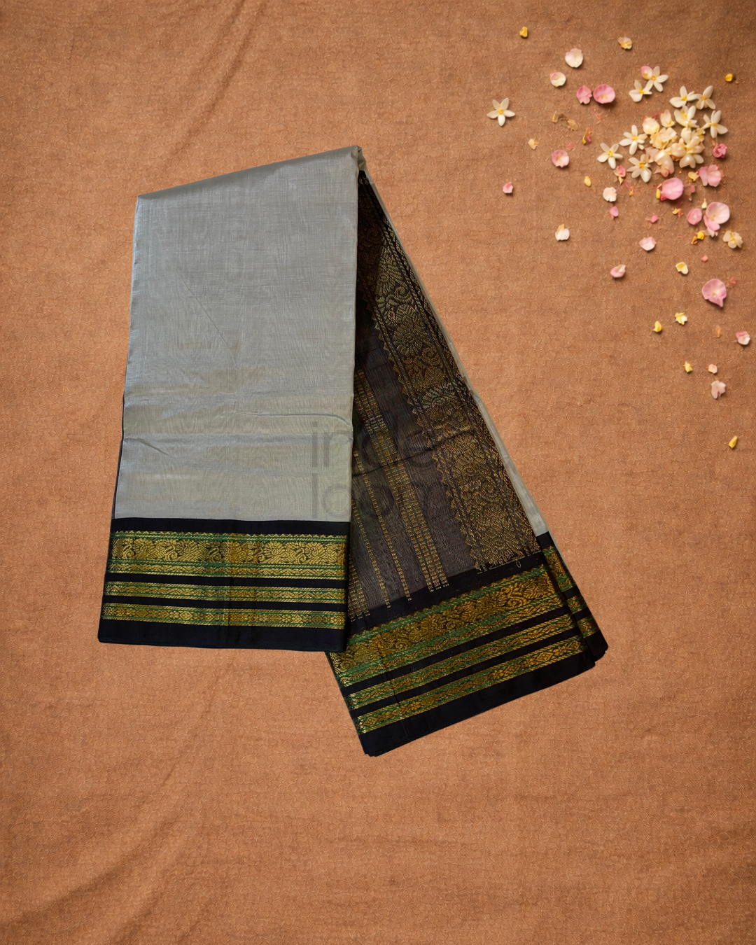 Handloom Handloom Silk Cotton Saree  |  Sage Green