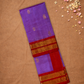 Handloom Korvai Silk Cotton Saree  |  Violet Purple