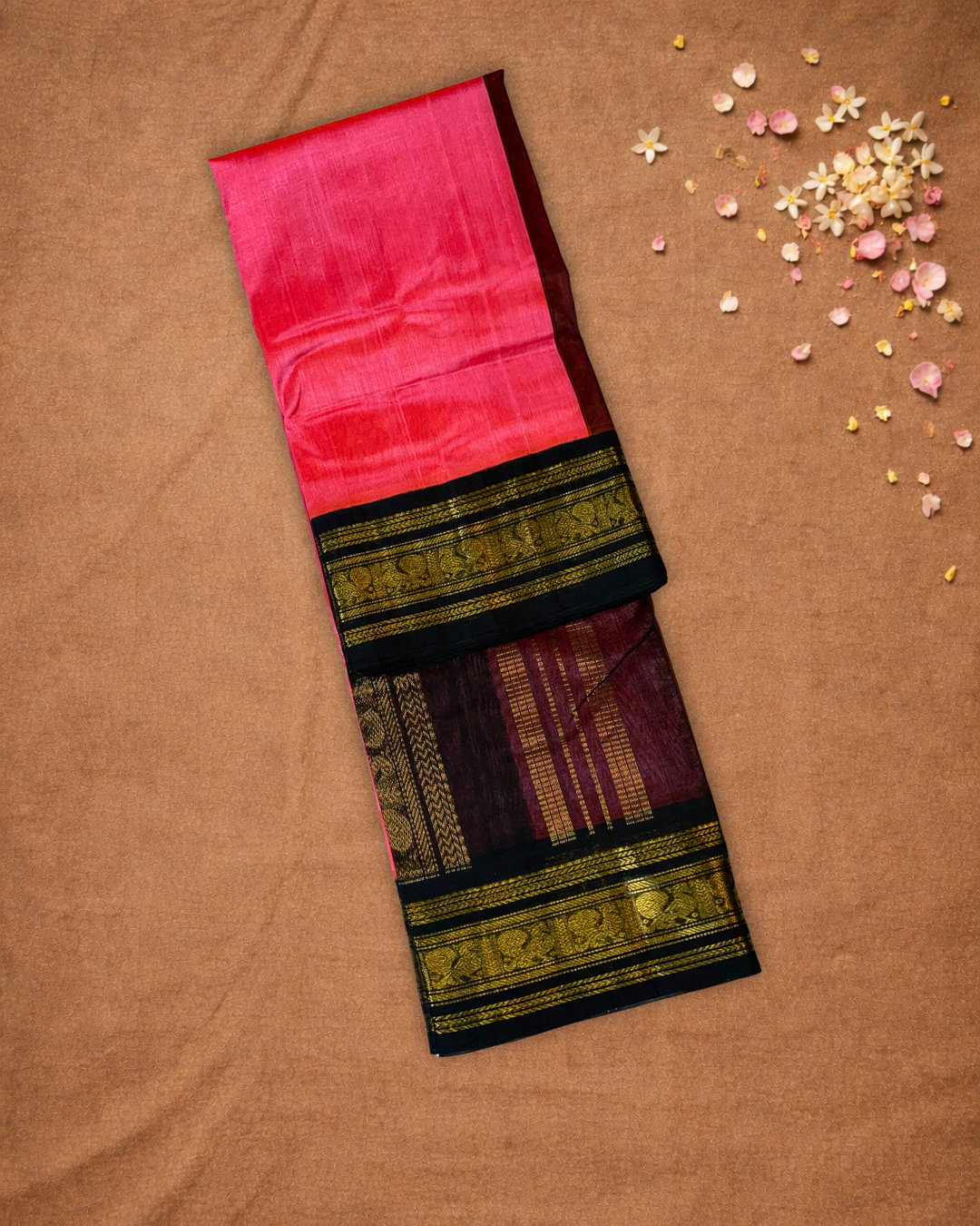Handloom Handloom Silk Cotton Saree  |  Blush Pink
