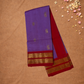 Handloom Korvai Silk Cotton Saree  |  Violet Purple