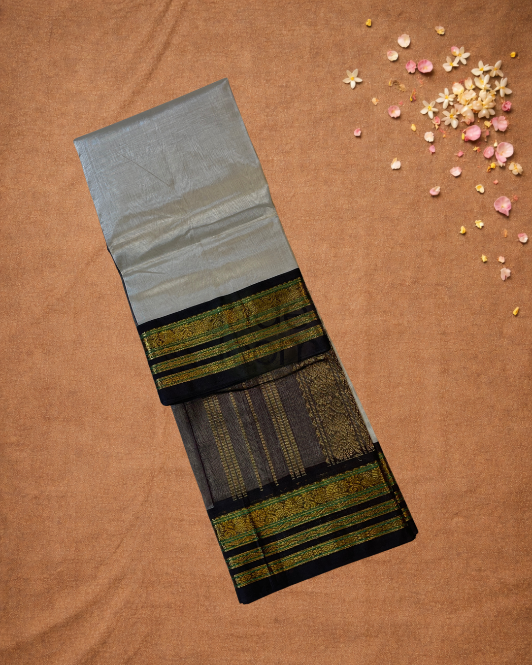 Handloom Handloom Silk Cotton Saree  |  Sage Green
