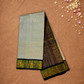 Handloom Korvai Silk Cotton Saree  |  Warm Ivory