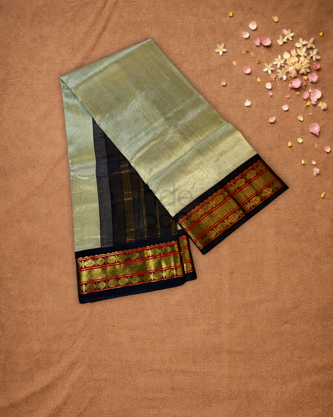 Handloom Handloom Silk Cotton Saree  |  Pistachio Green