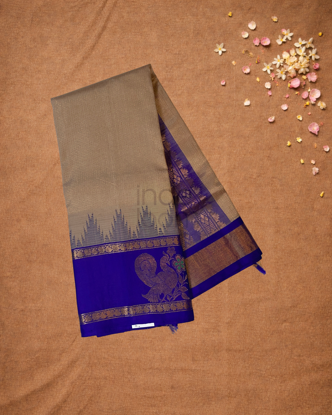 Handloom Handloom Silk Cotton Saree  |  Indigo Purple