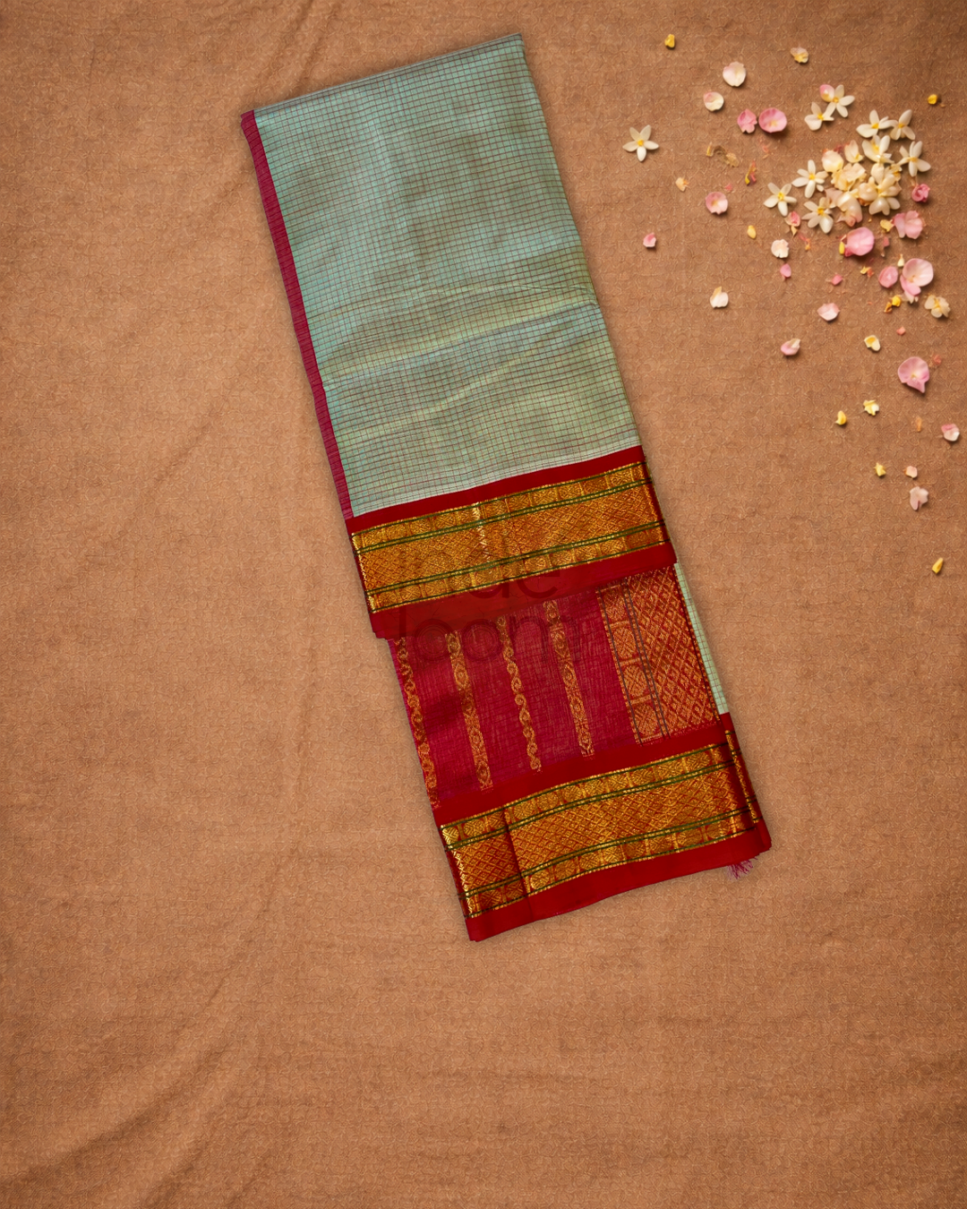Handloom Handloom Silk Cotton Saree  |  Sage Green