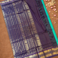 Handloom Korvai Silk Cotton Saree  |  Jade Teal