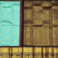 Handwoven Pure Gadwal Silk Saree  |  Turquoise Teal