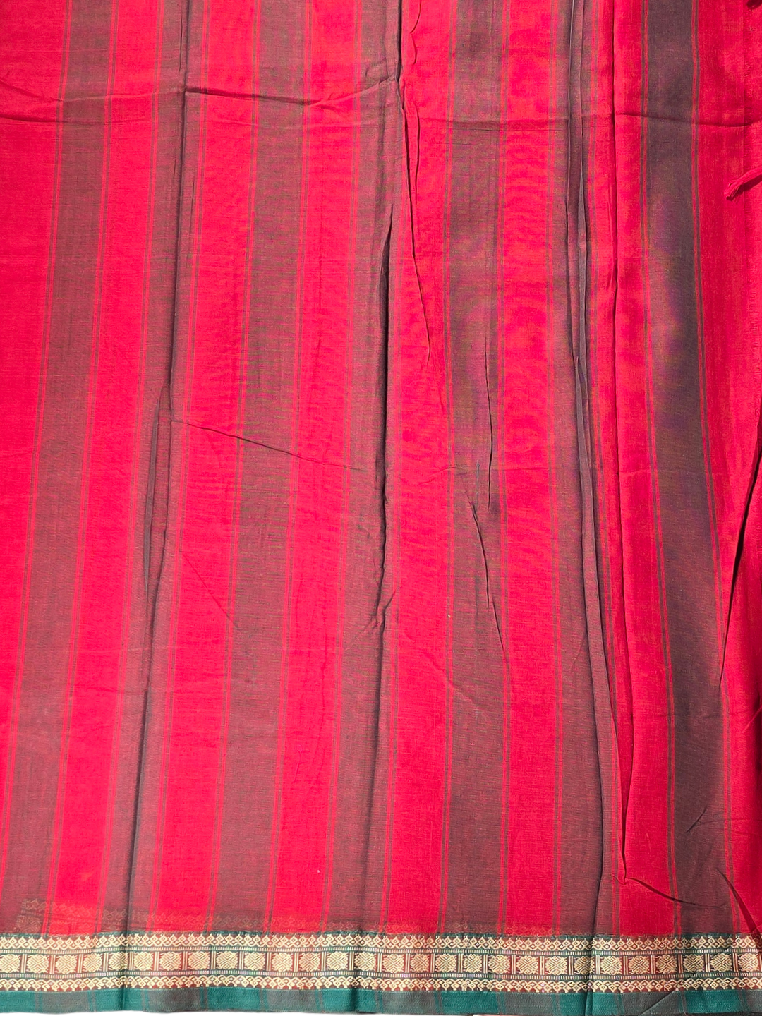 Narayanpet Cotton Saree - Red