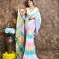 Handloom Bengal Linen Saree  |  Lavender Purple