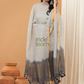 Space Black Jamdani 2-Piece Set Kurti & Dupatta (UNSTITCHED) - 139