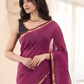 Maheshwari Silk Cotton Saree – Festive Elegance | Magenta Pink