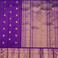 Pure Handwoven Kanchi Silk Saree Dark Purpule -206
