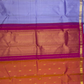 Handwoven Pure Gadwal Silk Saree  |  Deep Blue