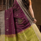 Mulberry Purple Cotton Silk Saree - 011