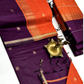 Maheshwari Silk Cotton Saree – Festive Elegance | Deep Wine