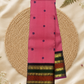 Handwoven Pure Gadwal Silk Saree  | Pink