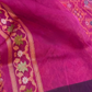 Pure Banarasi Exclusive Ektara Kora JAMDANI Tilfi saree | Magenta Pink