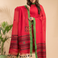 Classic Red Mercerized Cotton 2-Piece Set Kurti & Dupatta (UNSTITCHED) - 013