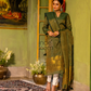 Forest Green Cotton Linen 2-Piece Set Kurti & Dupatta (UNSTITCHED) - 315