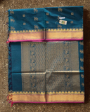 Kanchi Cotton|Teal & Pink