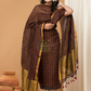 Brownish Gold color Jamdani 2-Piece Set Kurti & Dupatta (UNSTITCHED) - 150