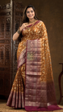 Dijon Yellow Cotton Silk Saree - 012