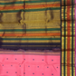 Handwoven Pure Gadwal Silk Saree  | Pink