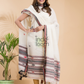 Cream White Mercerized Cotton 2-Piece Set Kurti & Dupatta (UNSTITCHED) - 014