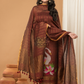 Deep Amber | Handloom Jamdani Muslin Unstitched 2-Piece Kurti
