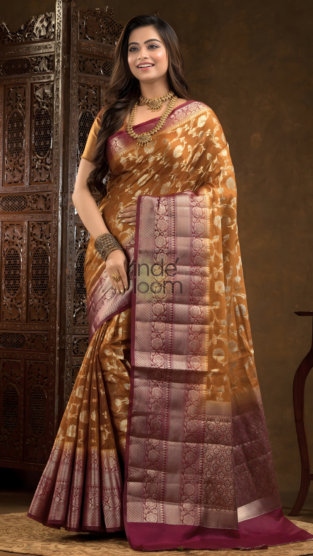 Dijon Yellow Cotton Silk Saree - 012